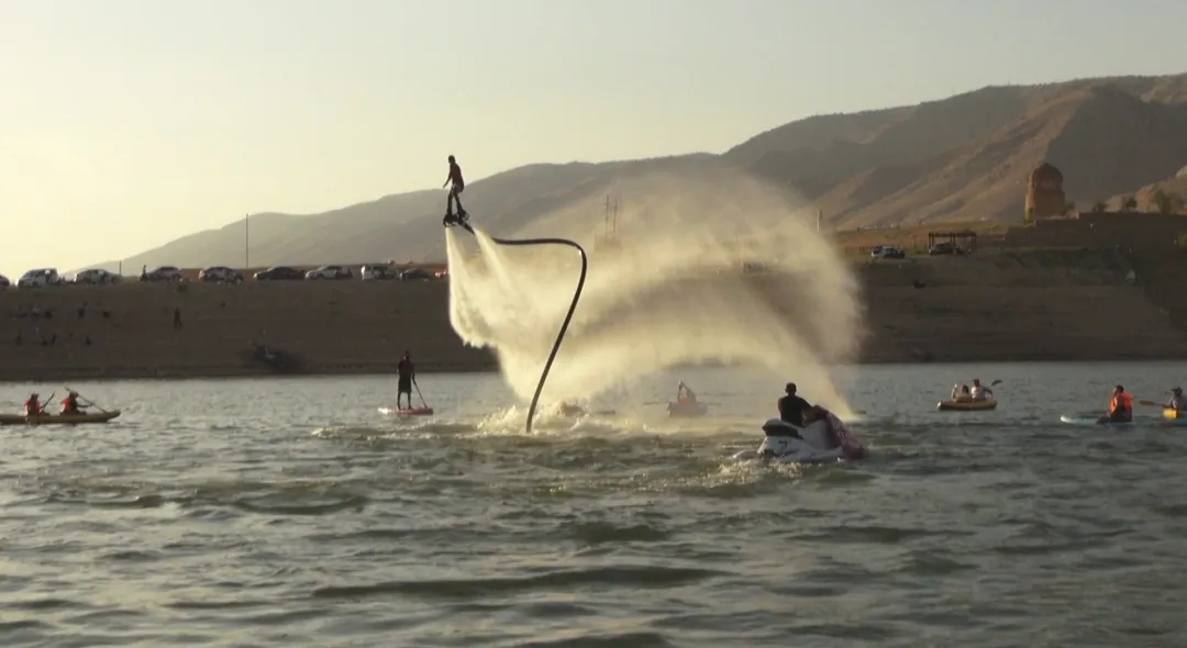 Hasankeyf 12 bin yıllık tarihinde su sporlarıyla şenlendi