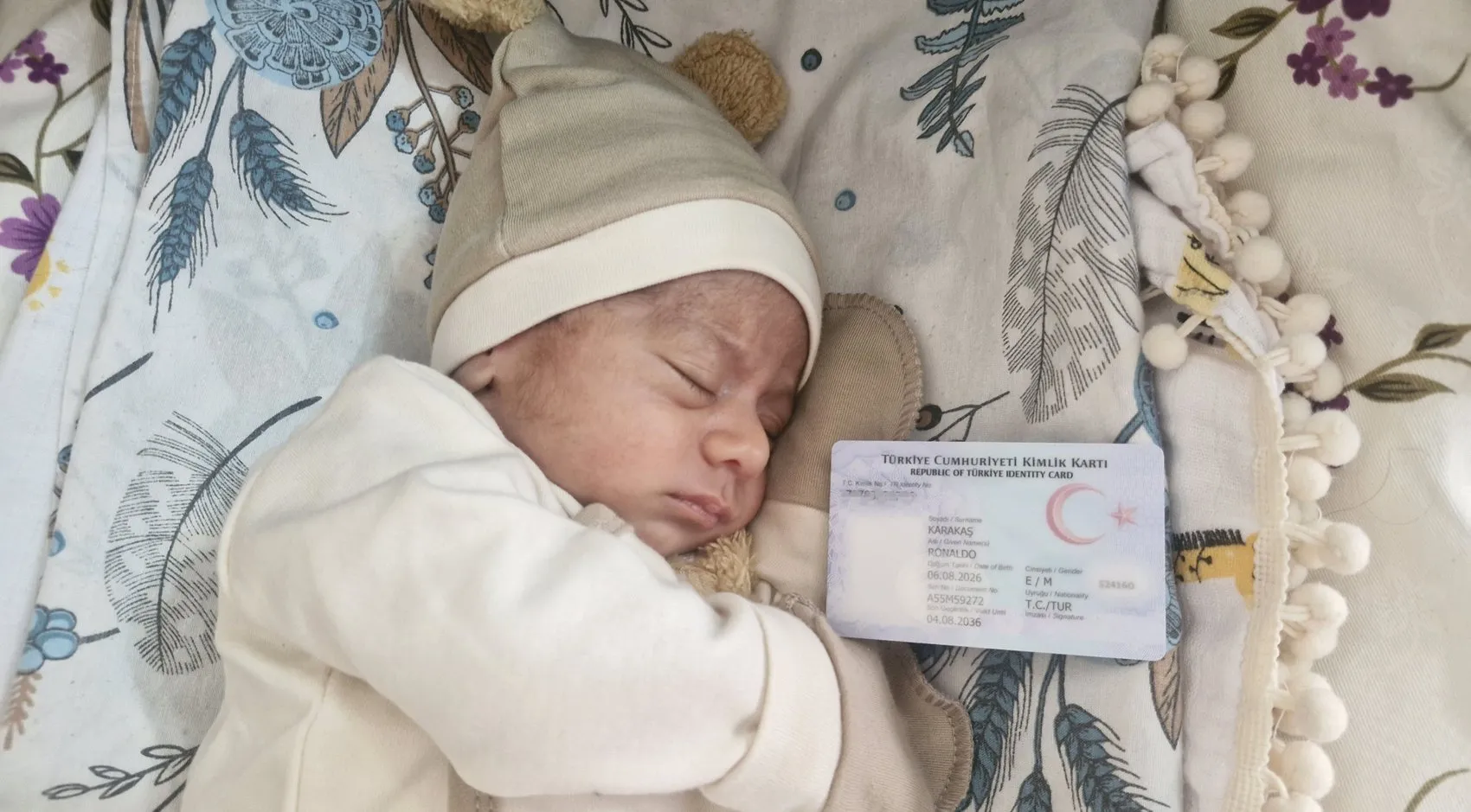 Diyarbakırlı baba yeni doğan oğluna Cristiano Ronaldo ismini verdi