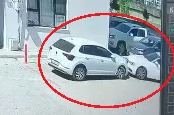 Diyarbakır'da site içinde kaza anı güvenlik kamerasına yansıdı